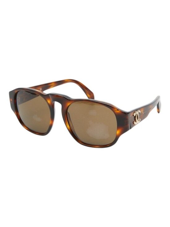 Chanel CC Logo Sunglasses Brown Acetate 1- Eyewear